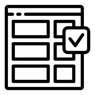 Web page interface showing validating a checkbox 스톡 일러스트