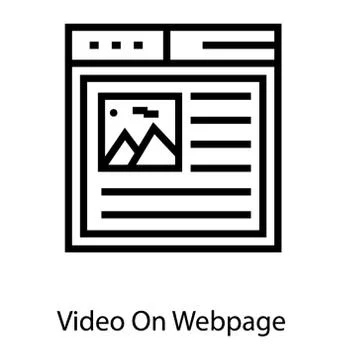 Web Page Landscape Stock Illustration