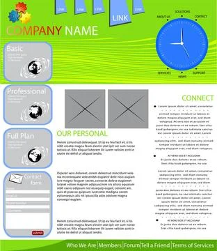 Web page layout Internet provider web page layout Copyright: xZoonar.com/R... Stock Photos