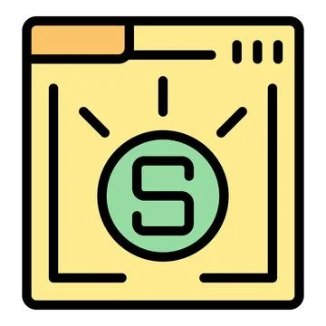 Web page lead icon vector flat Stockillustratie