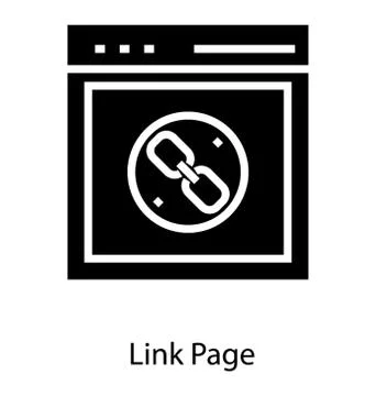 Web Page Link Stock Illustration