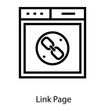 Web Page Link Stock Illustration