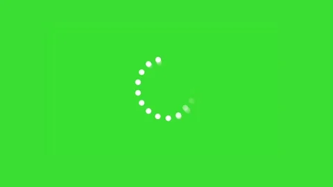 Web Page Loading Buffer Symbol Green Screen Motion Animation 4K Stock Footage 315619688