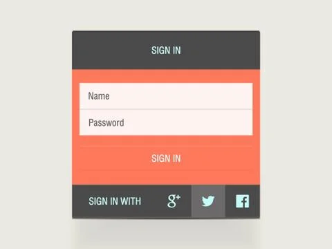 Web page login password security screen Stock Illustration
