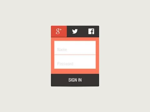 Web page login password security screen Stock Illustration