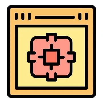 Web page monetize icon vector flat Illustrazione stock