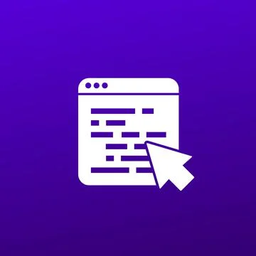 Web page or website vector icon Stock Illustration