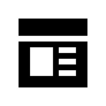 Web page pixel perfect icon Stock Illustration