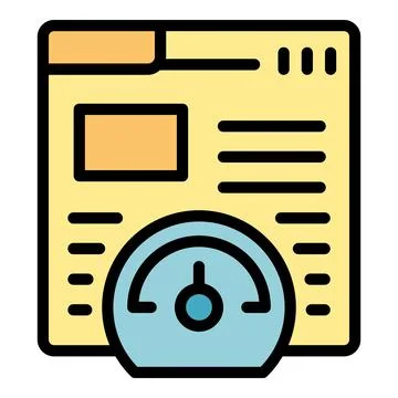 Web page profit icon vector flat Illustrazione stock