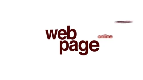 Web page regimen animated word cloud. Stock Footage 70226523