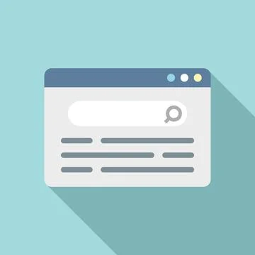 Web page request icon flat vector. Service file Stock Illustration