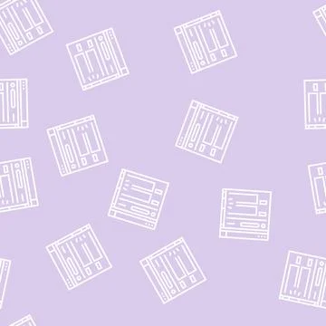 Web page scroll line seamless pattern Illustrazione stock