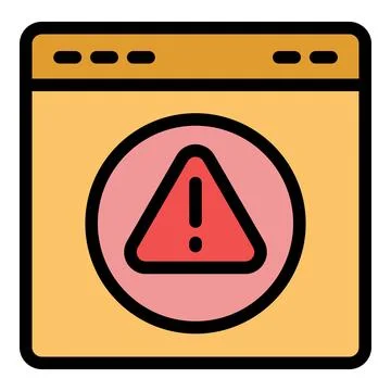 Web page search engine icon vector flat Illustrazione stock