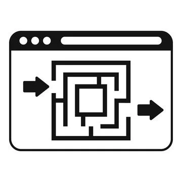 Web page search icon simple vector. Creative problem 스톡 일러스트