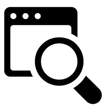 Web Page Search Stock Illustration