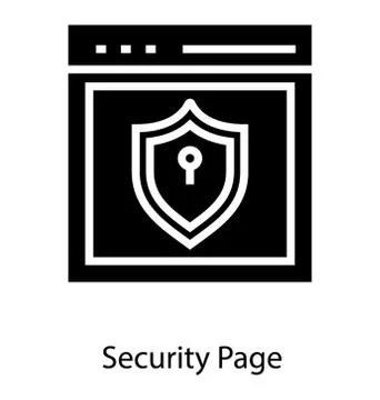 Web Page Security Stock Illustration