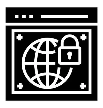 Web Page security Stock Illustration