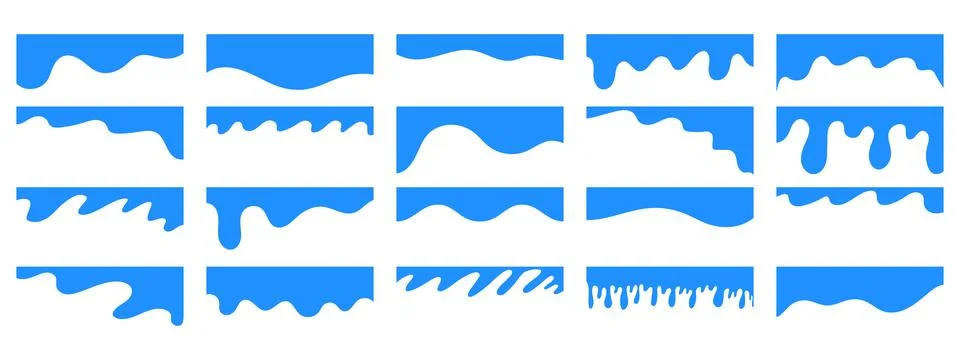 Web page separator collection. Modern divider templates for headers and sec.. Stock Illustration