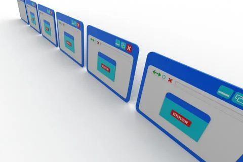 Web page showing error Grats Stockgrafik