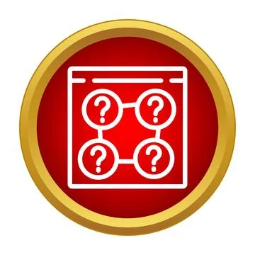 Web page showing network of question marks Stock Illustration
