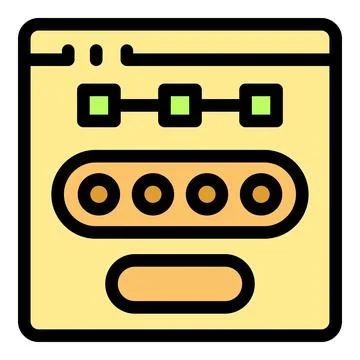 Web page showing password input field and progress bar for secure login 스톡 일러스트