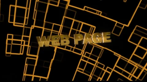 Web Page Technology Word with background Stock Footage 294585212