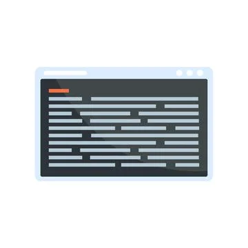 Web page testing software icon flat isolated 스톡 일러스트