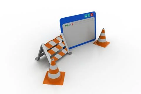 Web page under construction concept Free Stock Illustration