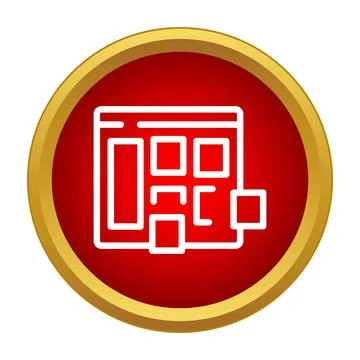 Web page ux ui layout design connecting blocks イラスト素材