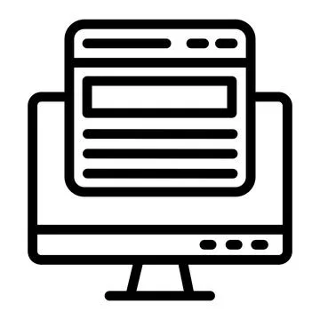 Web page Vector Icon Design Illustration Stock Illustration