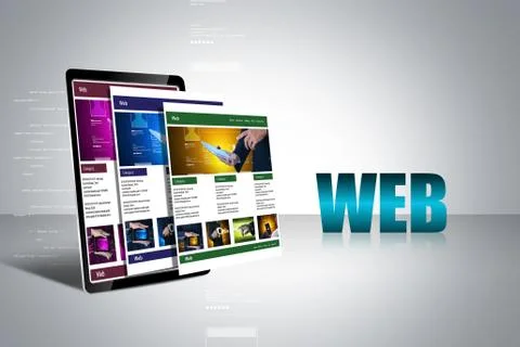 Web pages Illustrazione stock