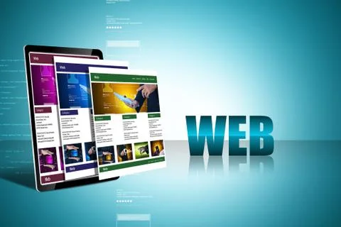 Web pages 스톡 일러스트
