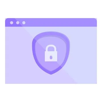 Web parental control icon cartoon vector. Computer security Illustrazione stock