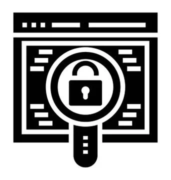 Web Password Tracking Stock Illustration