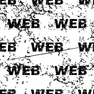 WEB pattern grunge, monochrome Stockillustratie