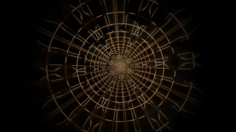 Web patterns in darkness with bright lines forming a Stock Footage 340008257