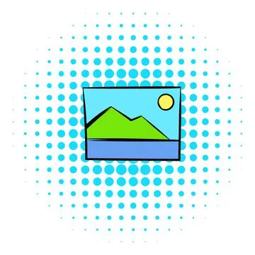 Web picture icon, comics style Stock-Illustration