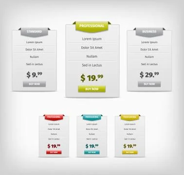 Web plan banners Stock-Illustration