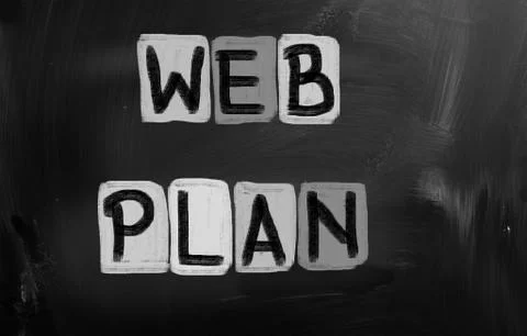 Web plan concept Illustrazione stock