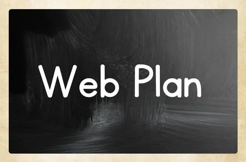 Web plan concept Stock Photos