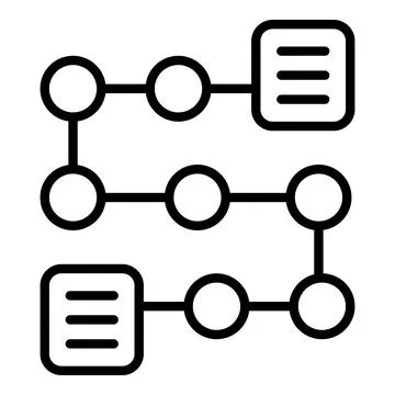 Web plan icon outline vector. Work process 스톡 일러스트