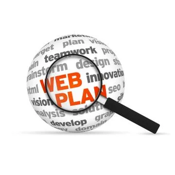 Web plan Stock Illustration