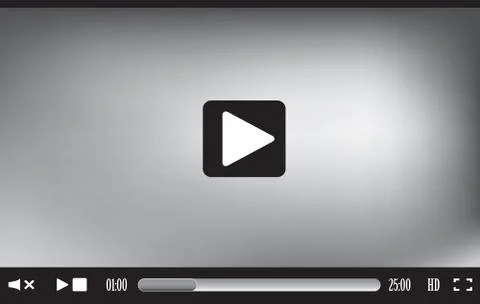 Web player interface Stock Illustration