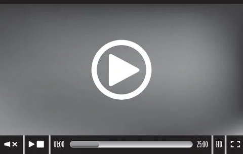 Web player interface 스톡 일러스트