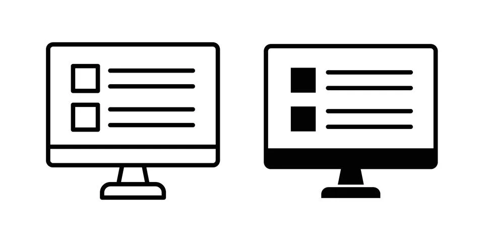 Web portal icon set. Vector EPS 10 库存插图