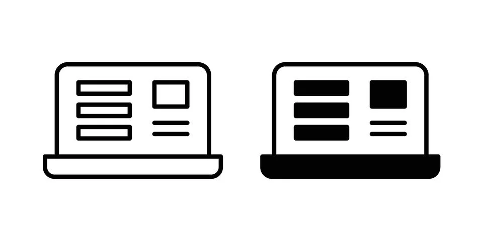 Web portal icon vector design. EPS10 Stock Illustration