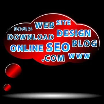 Web poster Stock Illustration