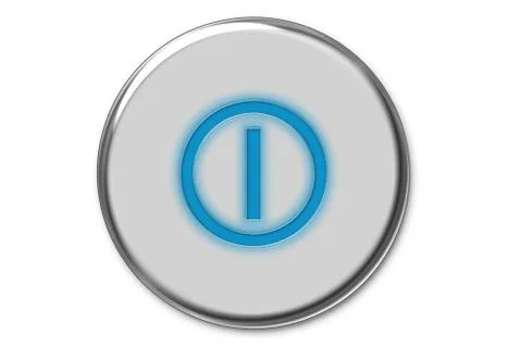 Web power button Stock Illustration