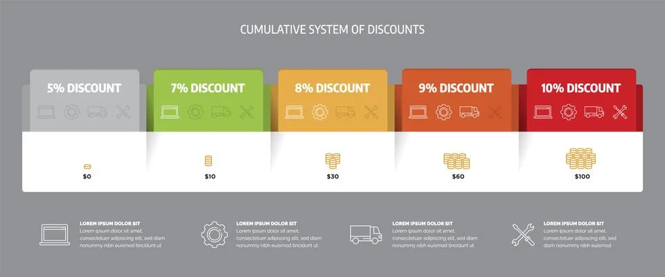 Web pricing table template for business plan. Stock Illustration