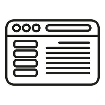 Web printing icon outline vector. Digital print Stockillustratie